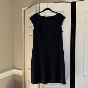 Ann Taylor Factory Classic Navy Midi Dress